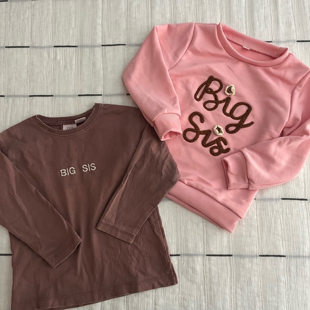 4T ‘Big Sis’ Sister Shirts